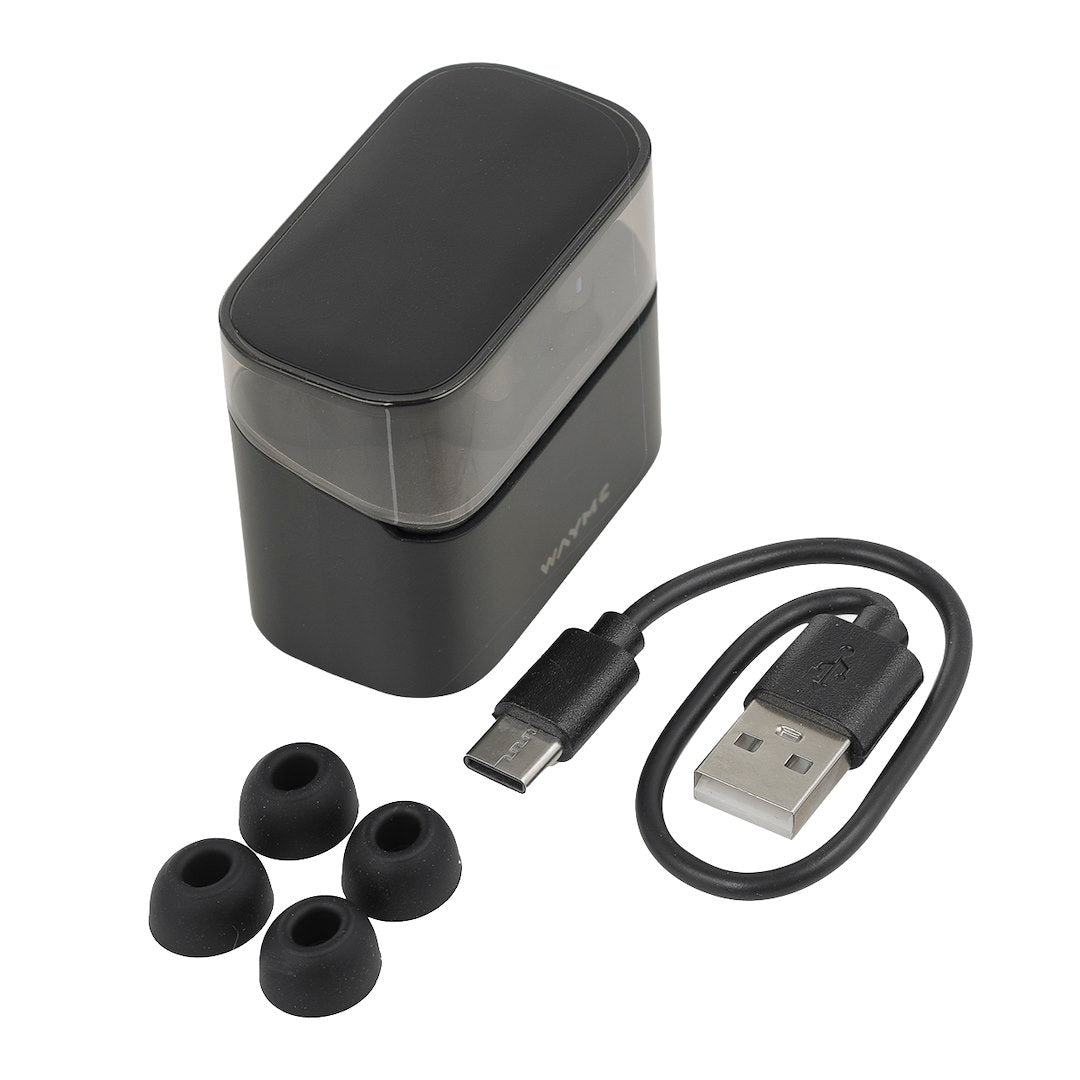 In-ear-hörlurar med laddetui och USB-C-laddning