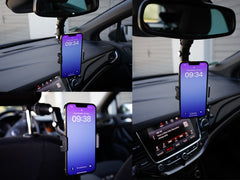 Mobilhållare med vridbart huvud för bilens interiör