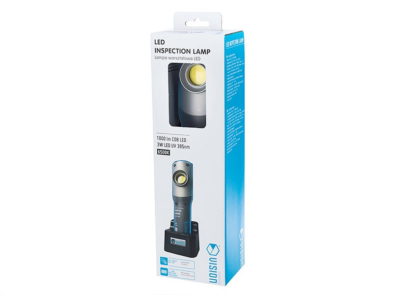 Verkstadslampa med 10W COB LED, magnet och vridkrok