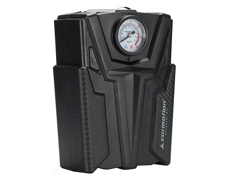 Luftkompressor 12V 150 PSI med analog manometer och 4 adaptrar