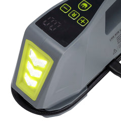 Kompakt luftkompressor för 12V och 230V med LED-ficklampa