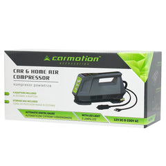 CARMOTION luftkompressor med digital tryckmätning och LED-belysning