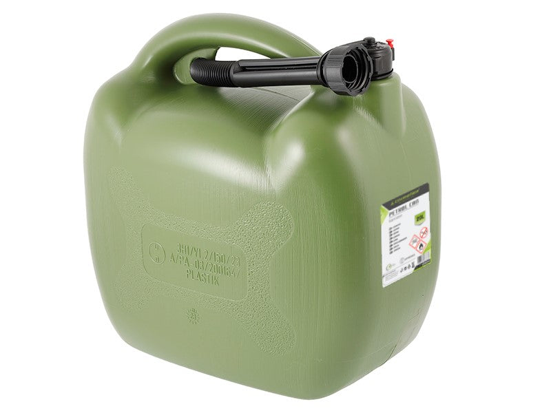 Bränsledunk i plast 20 liter oval khaki