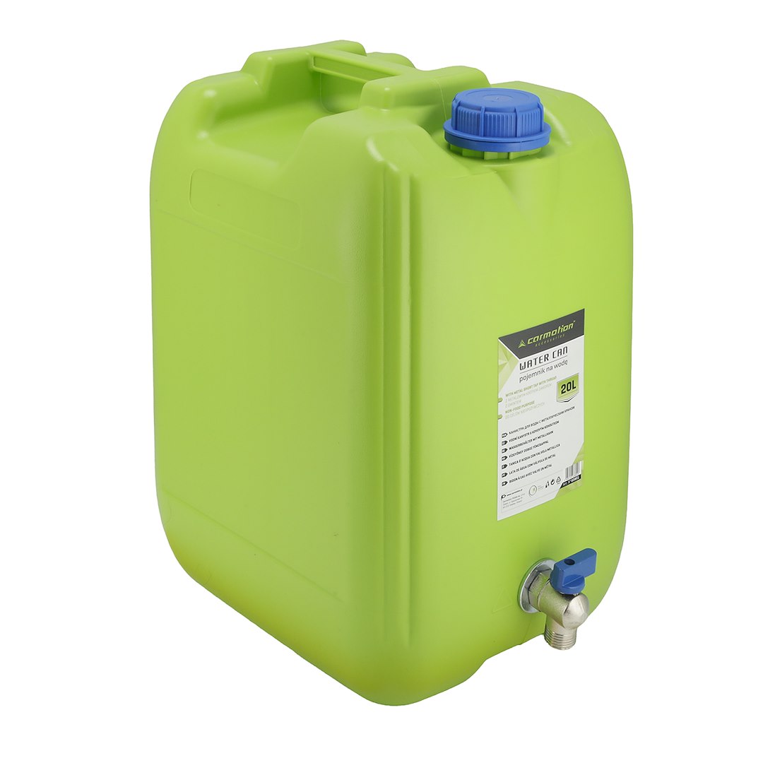 Vattendunk 20 L med kort metallkran