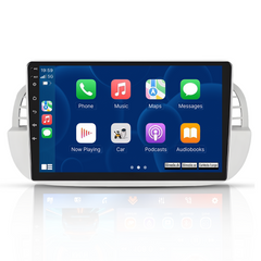 Fiat 500 07-15 - 9" radio med Apple CarPlay och Android Auto 