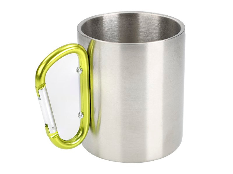 Stålmugg 300 ml med karbinhakehandtag från CARMOTION