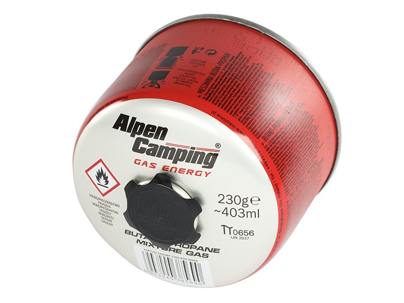 Enkelt campingkök för 230 g gaspatron