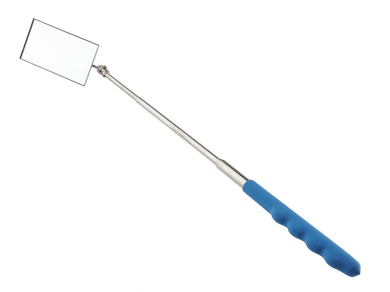 Inspektionsspegel med teleskopiskt handtag och ledat huvud