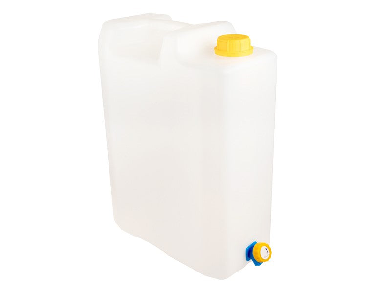 Vattendunk 20 L med plastkran för dricksvatten