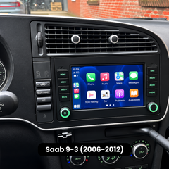 Saab 9-3 2006-2012 - 7" radio med Apple CarPlay och Android Auto 