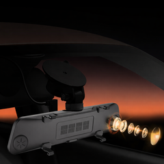 Backspegel Dashcam med fram- och backkamera – 10” IPS pekskärm, Full HD 1080P 