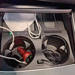BMW X5/X6/X7 2019-2022 trådlös mobilladdare med 15W snabbladdning 