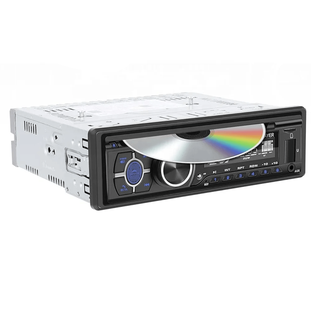 1 DIN bilradio med inbyggd CD-spelare, Bluetooth, FM/AM, USB, SD och AUX 