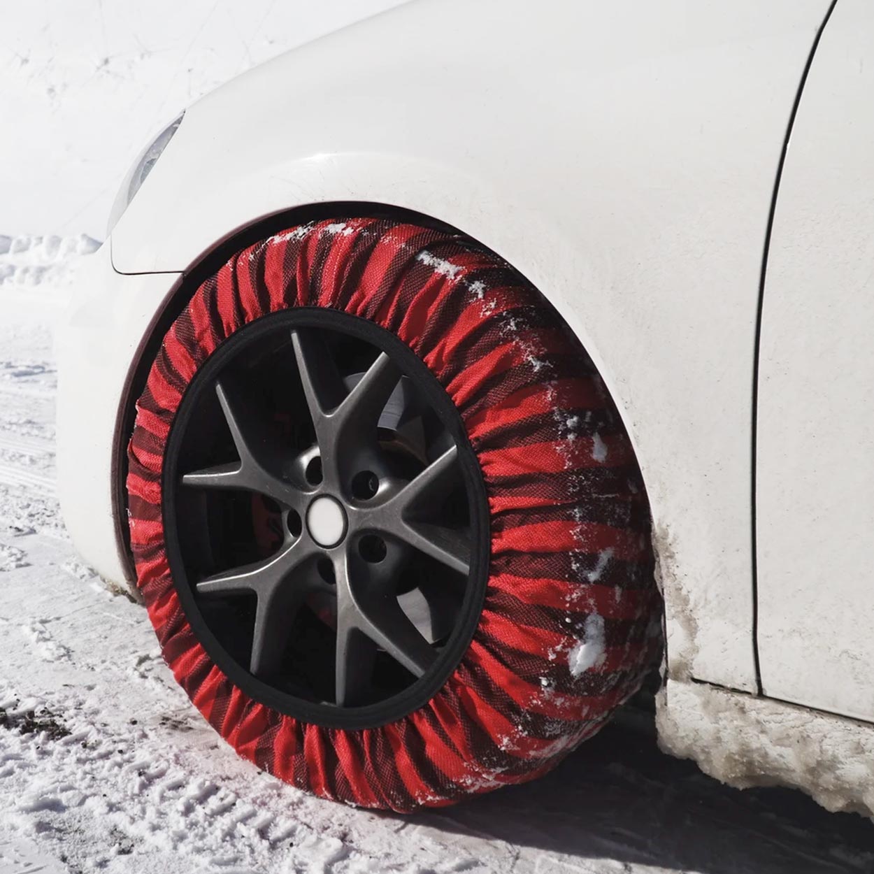 Produktvisning av Isse Classic textilsnökedjor