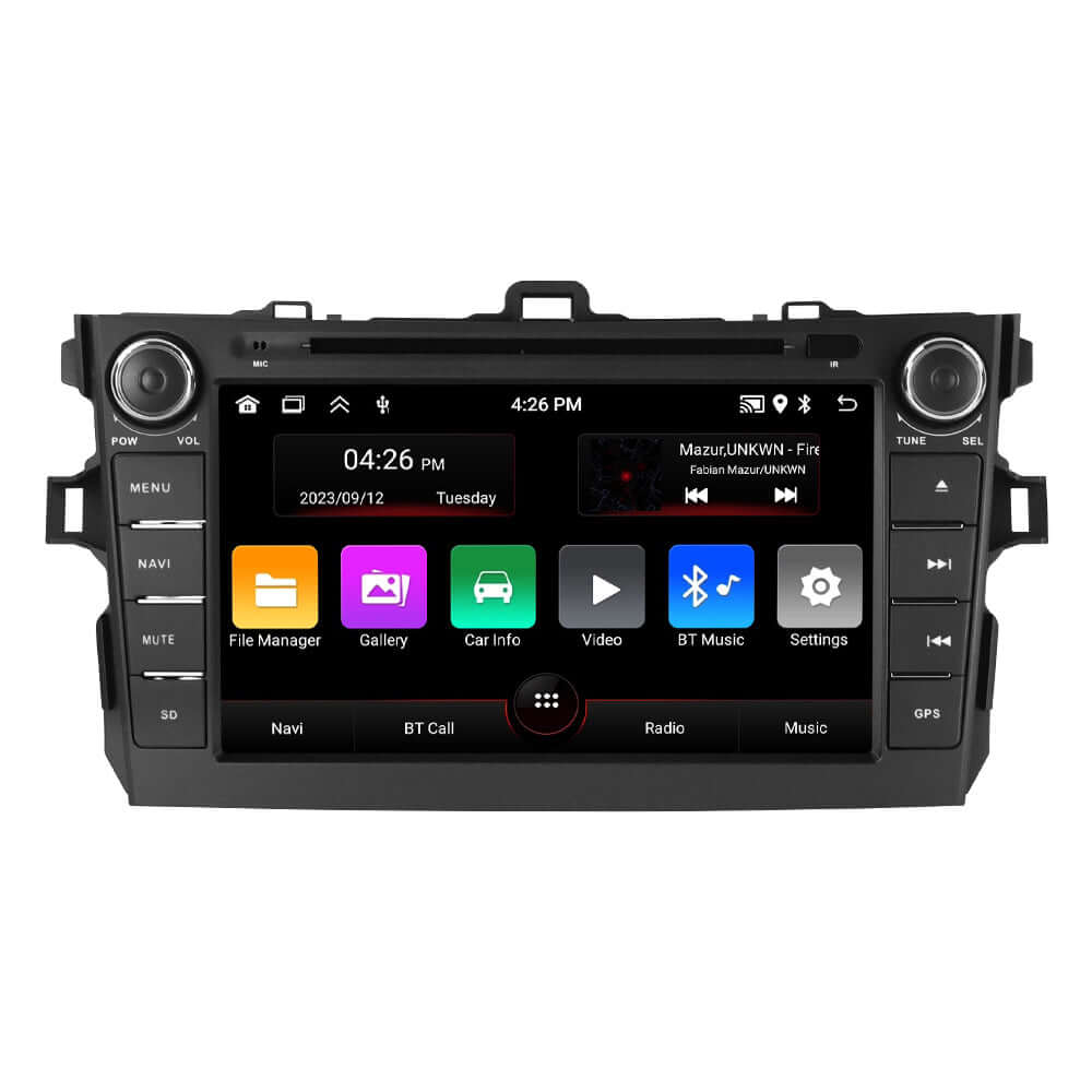 Toyota Corolla – 8" radio med Apple CarPlay och Android Auto - avancerad 8" radio med trådlös integration