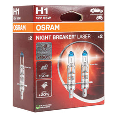 Osram H1 Night Breaker Unlimited halogenlampor 12 V 55 W, 2 st.