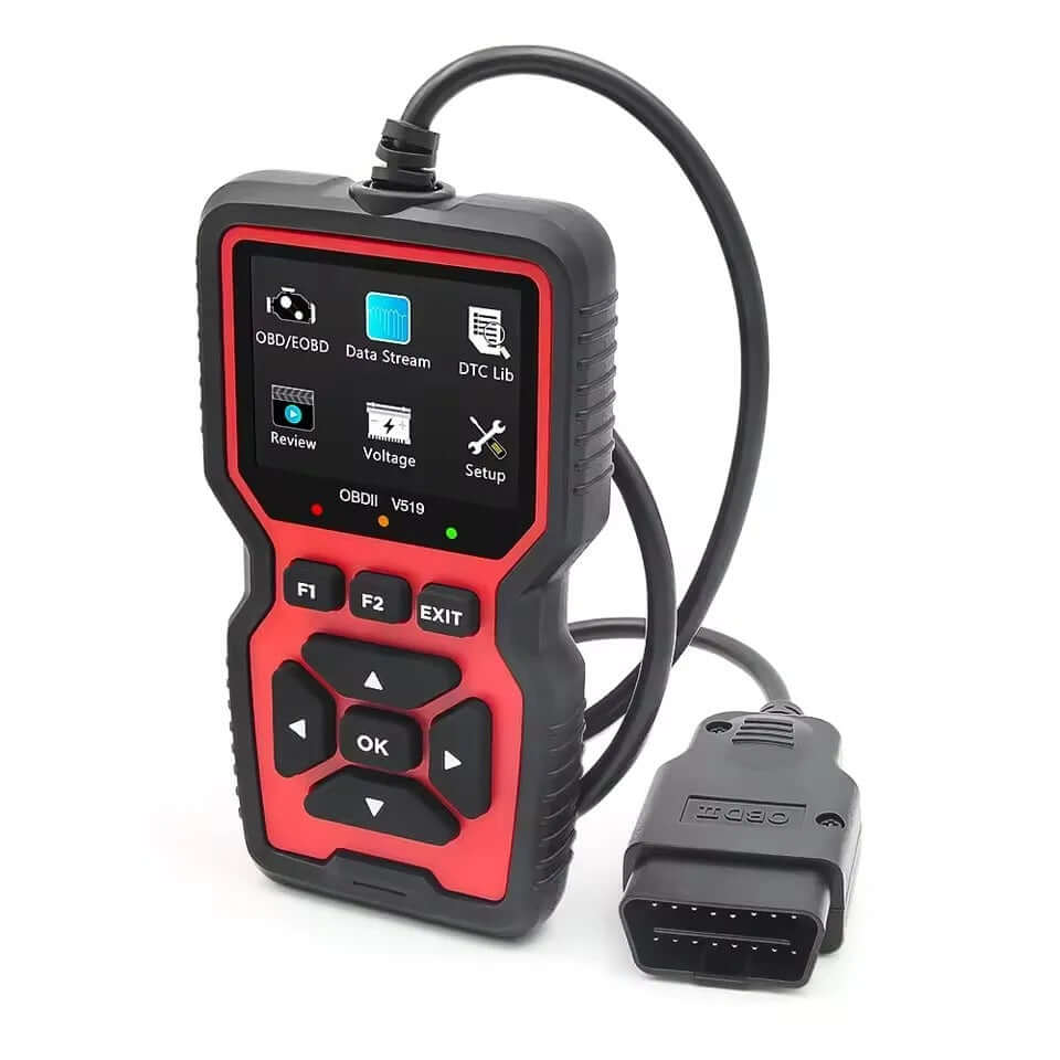 OBD2-felkodsläsare – professionell bilscanner för diagnos och felsökning – smart autoskanner med LED-skärm.