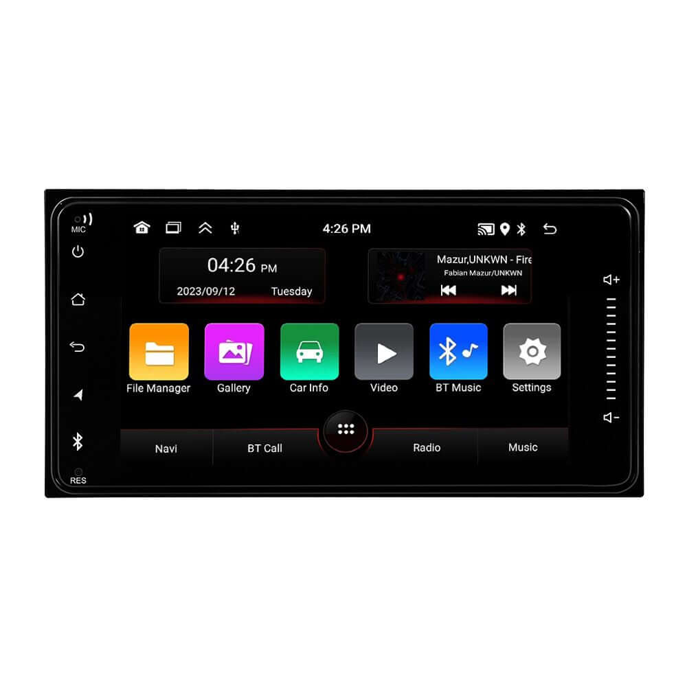 Toyota Universell – 7" radio med Apple CarPlay och Android Auto med moderna funktioner och gränssnitt