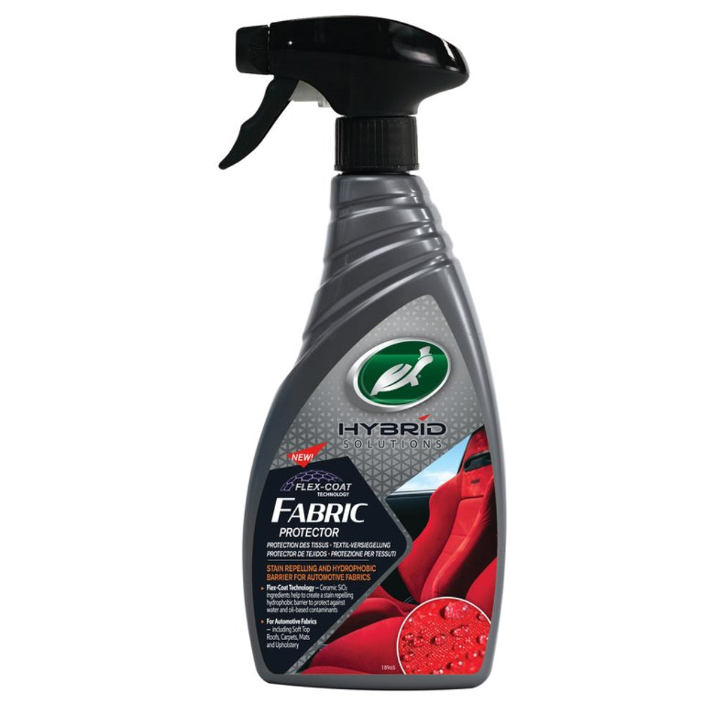 Turtle Wax HS tekstilbeskyttelse 500ml spray bottle for fabric protection and stain repellent.