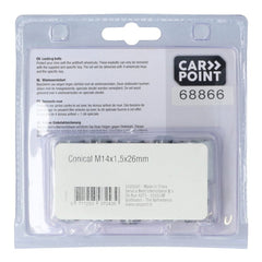 Carpoint låsbara hjulbultar M14x1,5x26mm G konisk 