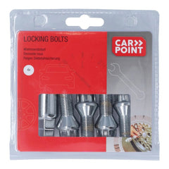 Carpoint låsbara hjulbultar M14x1,5x26mm G konisk 