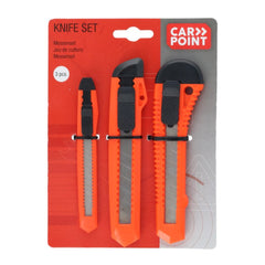 Carpoint knivsats, 3 delar 