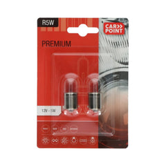 Carpoint Premium-lampor för bilar 12V R5W 2 st. 