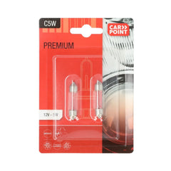 Carpoint Premium-lampor till bil 12V C5W 2 st. 
