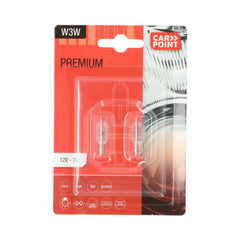 Carpoint Premium-billampor 12V W3W 2 st. 