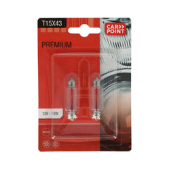 Carpoint Carpoint Premium-billampor 12V T15x43 2 st. 