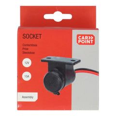 Carpoint 1-vägs påbyggnadsuttag 1x12/24V 
