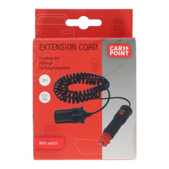 Carpoint-förlängningskabel 12 V, 250 cm, 5 A, med av/på-knapp 
