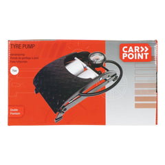 Carpoint Premium däckpump med dubbelcylinder 
