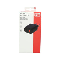 Carpoint snabbladdare med två portar (vägg) – 20 W USB-C + 18 W USB-A 3.0 