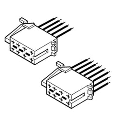 Carpoint ISO-adapterkabel (hane) till radio – ström och högtalare 