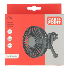 Carpoint fläkt med galler USB-A Ø10,5 cm 5 V 