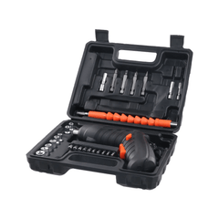 Elektrisk skruvmejselsats 47 delar – 3,6V sladdlös multiverktyg i förvaringsväska med verktyg och tillbehör.