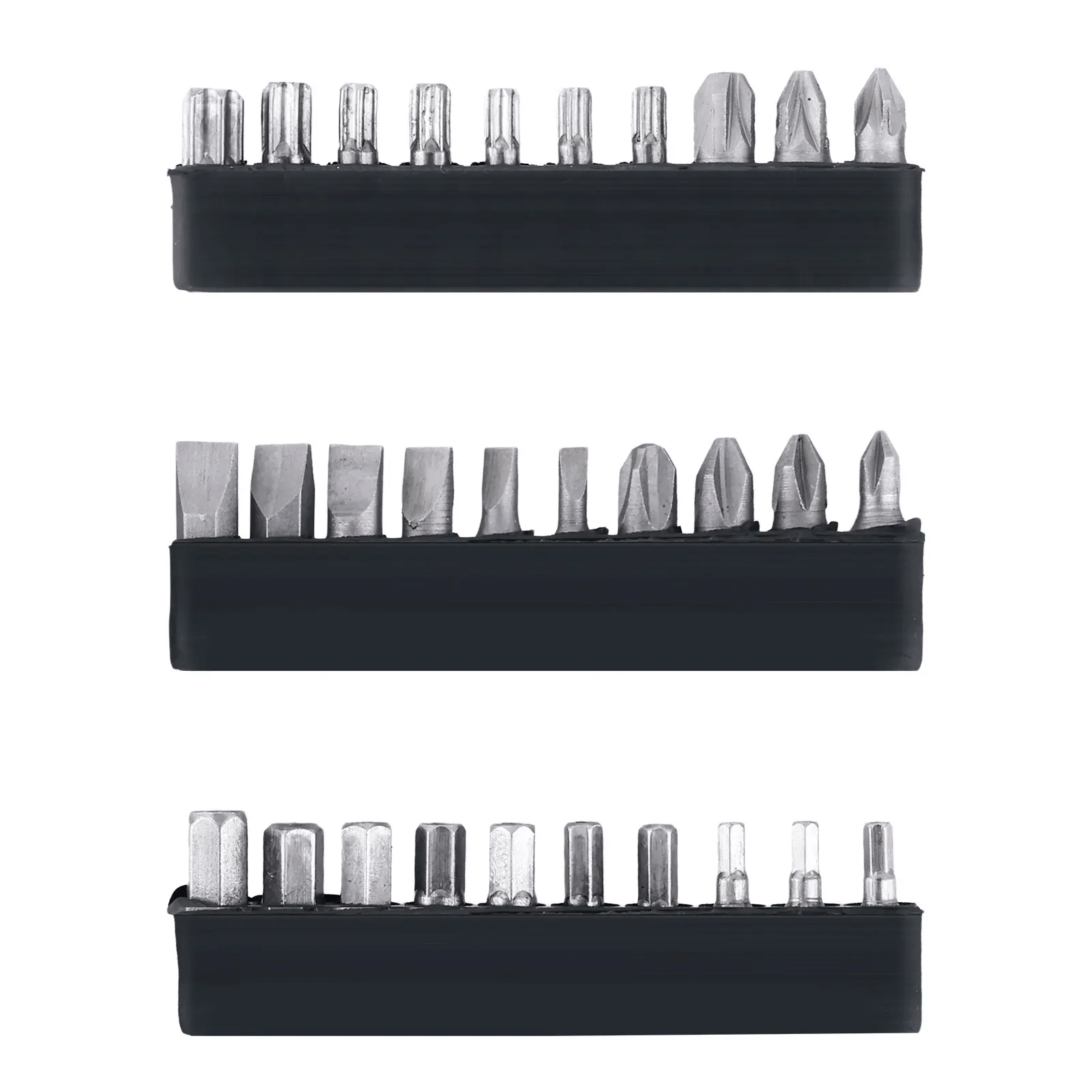 Elektrisk skruvmejselsats 47 delar – 3,6V sladdlös multiverktyg med metallskruvmejselbitar och förvaringshållare.