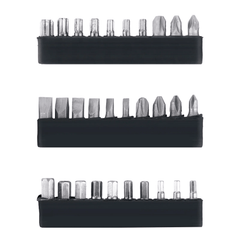 Elektrisk skruvmejselsats 47 delar – 3,6V sladdlös multiverktyg med metallskruvmejselbitar och förvaringshållare.