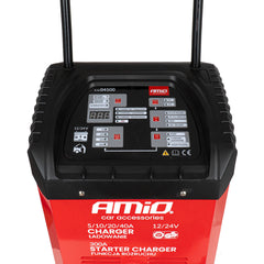 AMiO batteriladdare med starthjälp 12/24 V – 40 A / 300 A 