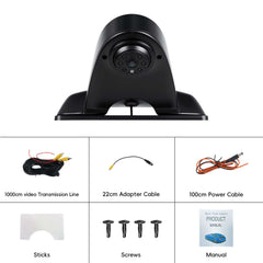 Backkamera till Mercedes Sprinter 2006–2018, inklusive installationstillbehör som överföringskabel, adapterkabel och manual.