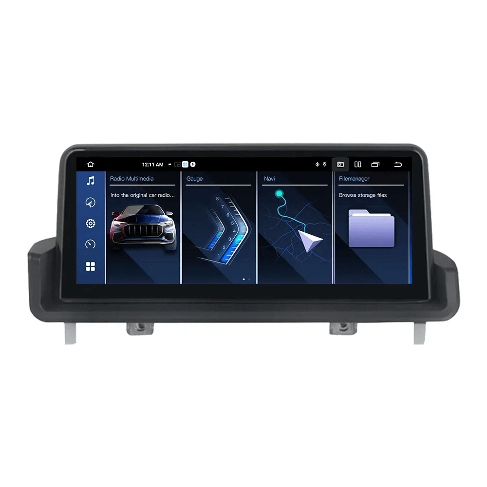 BMW 3-serie 05-12 - 10,25" radio med Apple CarPlay och Android Auto med pekskärm.