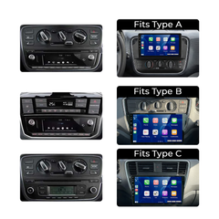 VW Up/Seat Mii/Skoda Citigo 17-23 - 9" radio med Apple CarPlay och Android Auto 