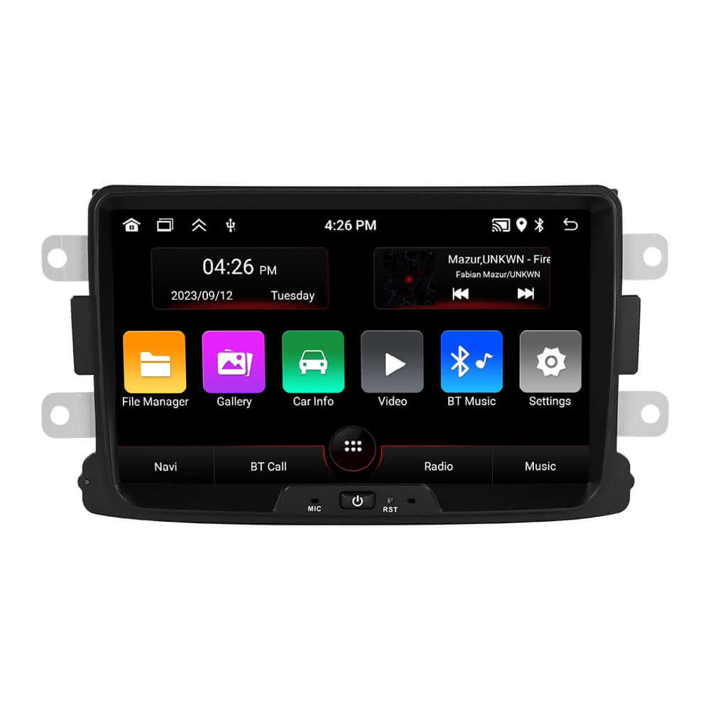 Renault/Dacia – 8" radio med Apple CarPlay och Android Auto med modern teknik och appintegration