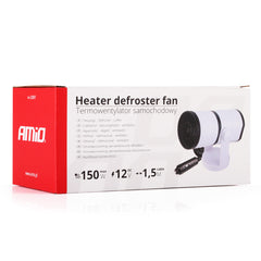 12V bilvärmare 150W med fläkt och defroster 