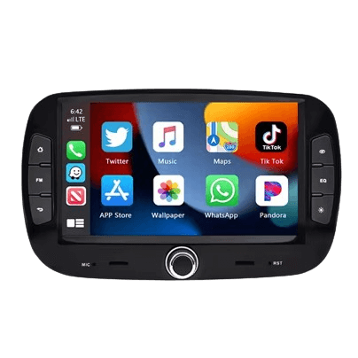 Fiat 500 16-19 - 7" radio med Apple CarPlay och Android Auto – Bilmedie.se