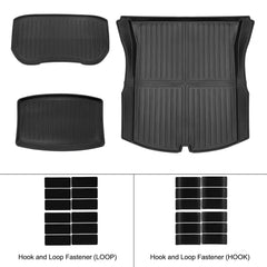 Tesla Model 3 2017-2026 bagagerumsmattor – komplett TPE-set 
