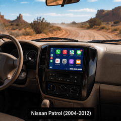 Nissan Patrol 2004-2012 – 9" radio med Apple CarPlay och Android Auto 