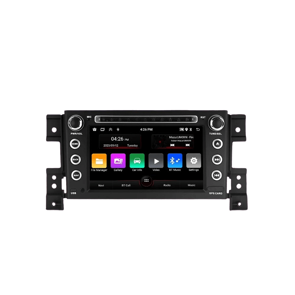 Suzuki Grand Vitara 05-15 - 7" radio med Apple CarPlay och Android Auto med pekskärm och fysiska knappar