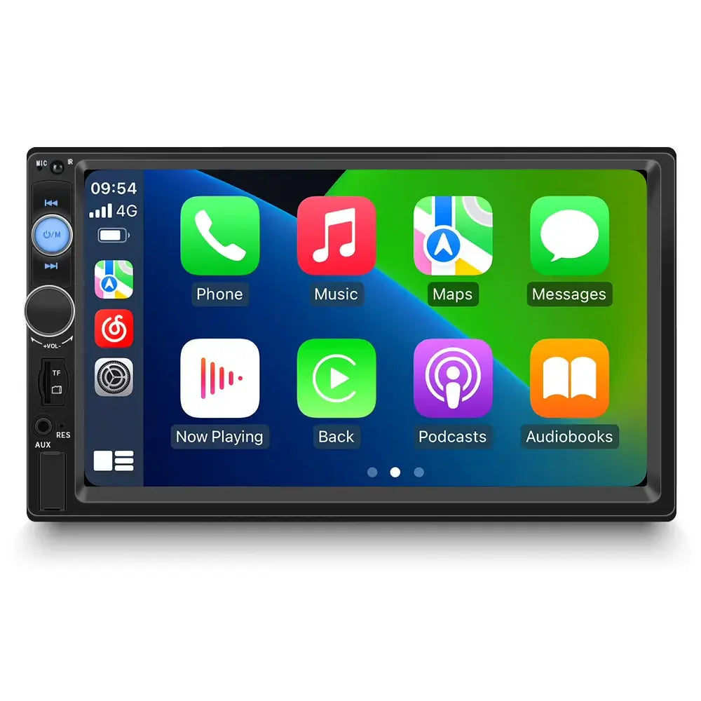 Universal - 7" 2-DIN-radio med Apple CarPlay och Android Auto (kabel) – Bilmedie.se